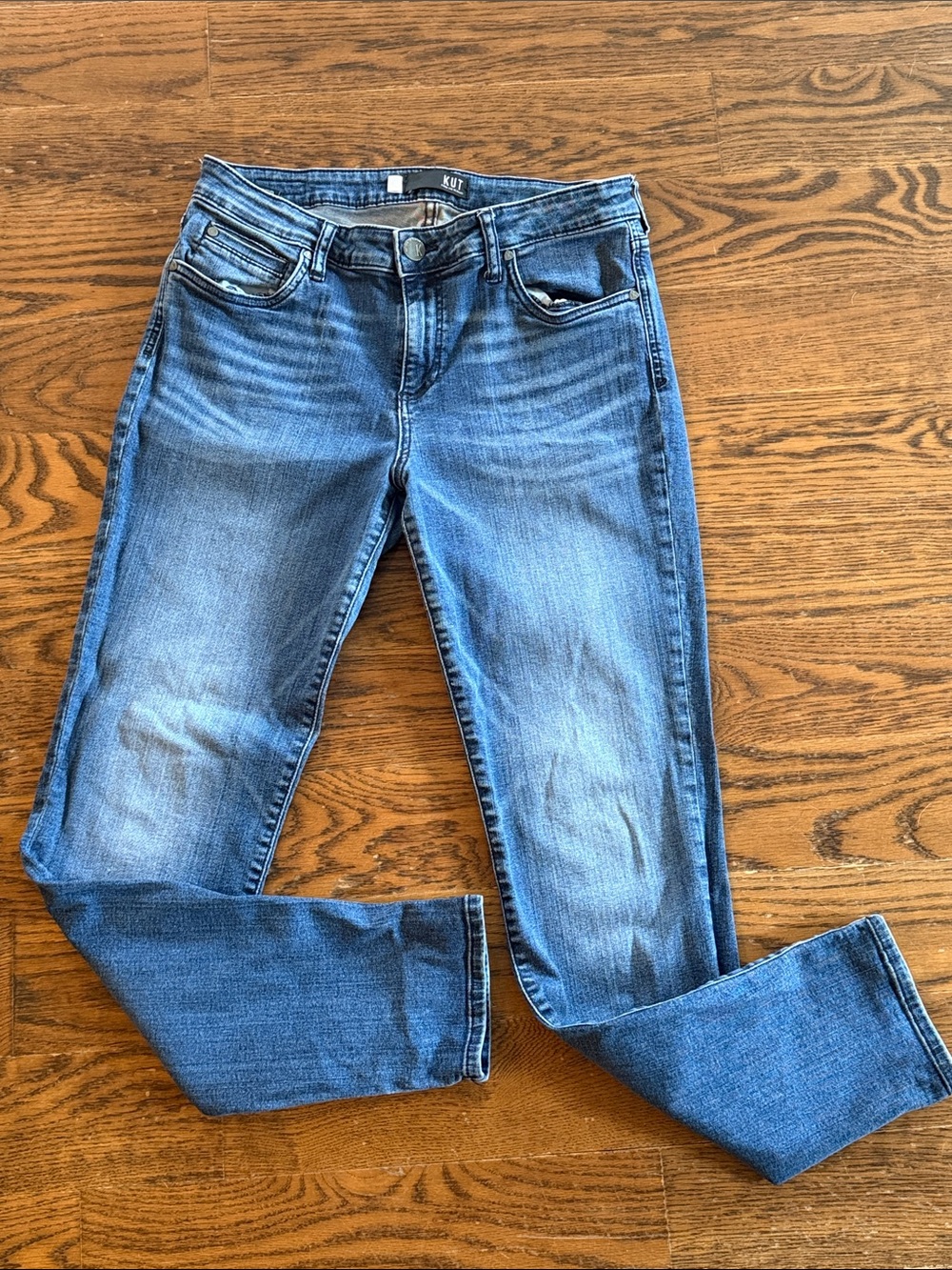 Kut from the Kloth Size 12 Diana Mid Rise Relaxed Fit Skinny